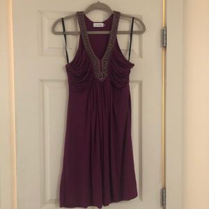 Purple Calvin Klein dress